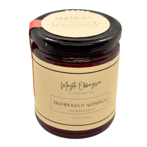 mermelada de frambuesa & albahaca artesanal