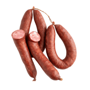 Salami Krakovia ahumado artesanal Delislav elaborado por maestros ucranianos