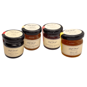 Selección de mermeladas artesanales mini Mayte Okhuysen Conservas 4 sabores 300g